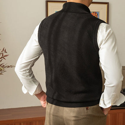 Grove Knitted Vest | V-Neck, Cozy Polyester 1