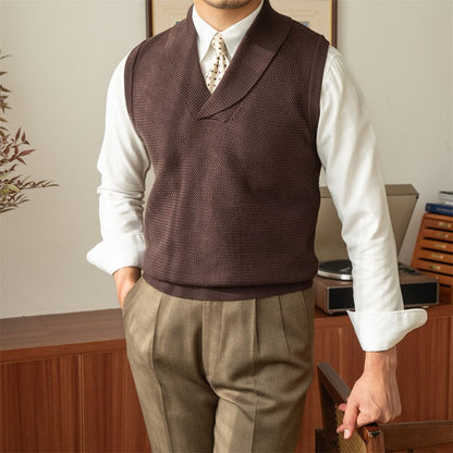 Grove Knitted Vest | V-Neck, Cozy Polyester 2