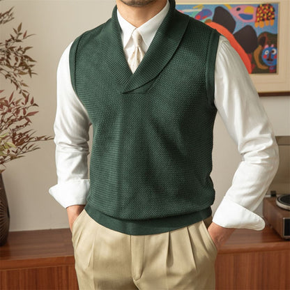 Grove Knitted Vest | V-Neck, Cozy Polyester 4