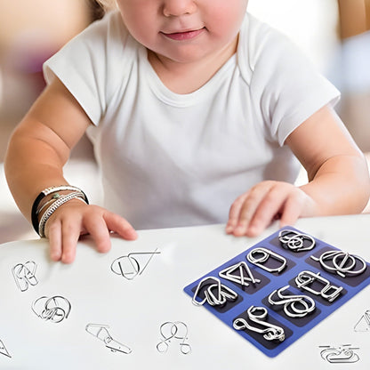 Vexlor — Metal Brain Teaser Puzzle Set with 24 Challenging Designs