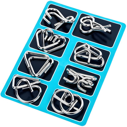 Vexlor — Metal Brain Teaser Puzzle Set with 24 Challenging Designs