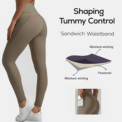Haven High Waisted Leggings | Tummy Control, Side Pockets 1