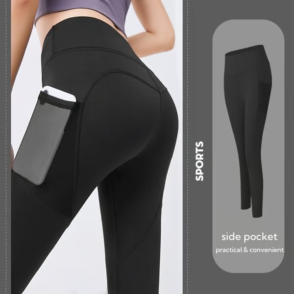 Haven High Waisted Leggings | Tummy Control, Side Pockets 11