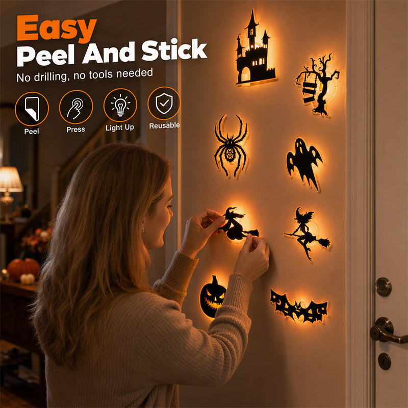 Havoc Glow Wall Decals | Halloween Themed, Glow-in-the-Dark, Peel-and-Stick 1