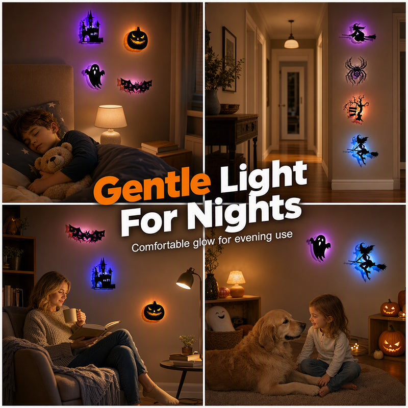 Havoc Glow Wall Decals | Halloween Themed, Glow-in-the-Dark, Peel-and-Stick 5