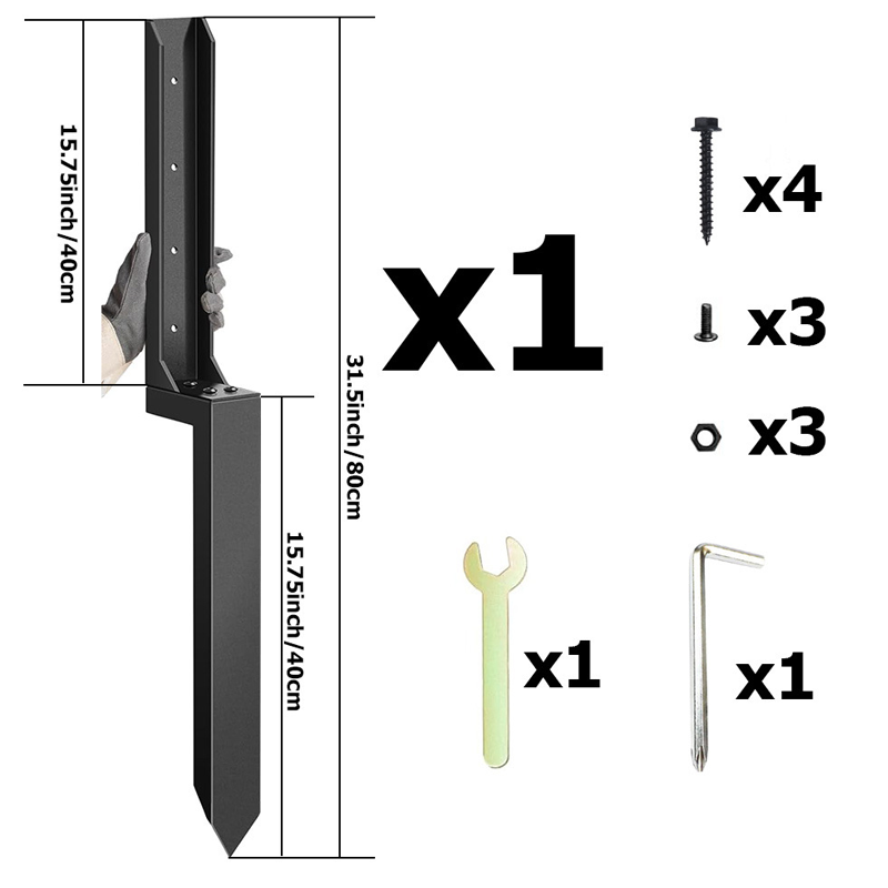 Hercules Fence Post Repair Kit | Heavy-Duty Steel, No-Dig Installation 0