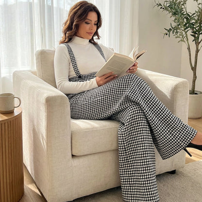 Holly Houndstooth Pants | High-Waist, Wide-Leg 5