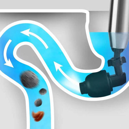 HydraForce Toilet Unclogger | High-Pressure, Flexible Heads, Stainless Steel 7
