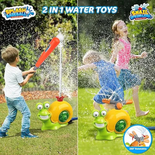 HydroHit Sprinkler Toy | 2-in-1 Water Fun with 360° Rotating Spray 1