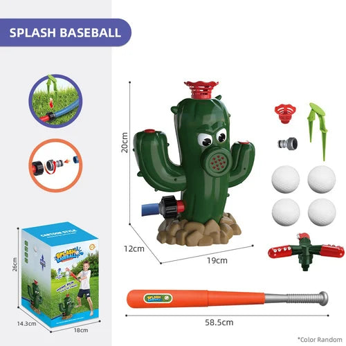 HydroHit Sprinkler Toy | 2-in-1 Water Fun with 360° Rotating Spray 13