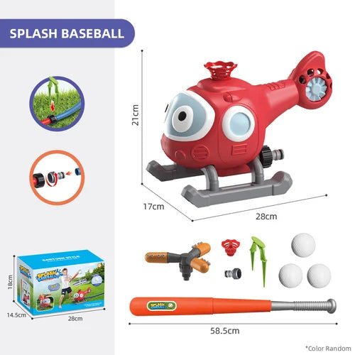 HydroHit Sprinkler Toy | 2-in-1 Water Fun with 360° Rotating Spray 15