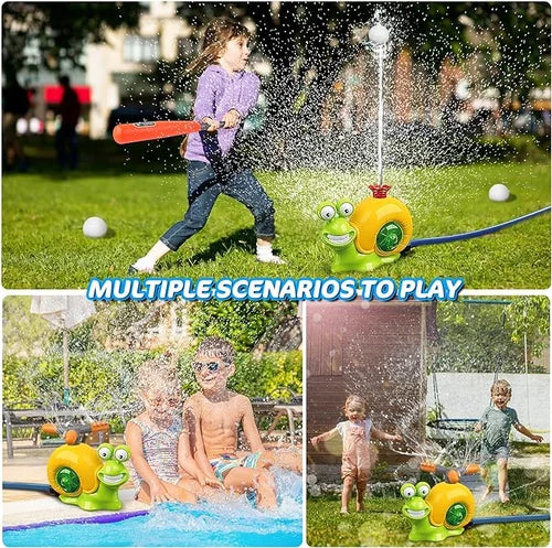 HydroHit Sprinkler Toy | 2-in-1 Water Fun with 360° Rotating Spray 5