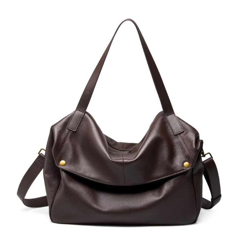 Elara — Women's Genuine Leather Tote Bag with Spacious Design