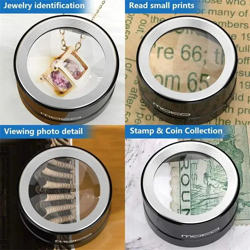 Illuma Magnifier | 3-LED Illuminated Desktop Microscope 4