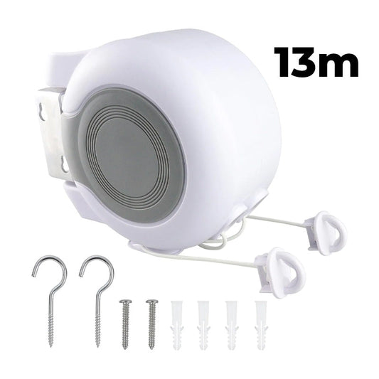 InvisiLine Retractable Clothesline | Double-Line, Indoor/Outdoor Use, Telescopic Design 0