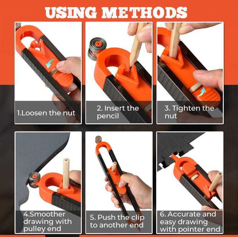 Iris Contour Ruler | Adjustable Measuring Tool with Locking Design 6