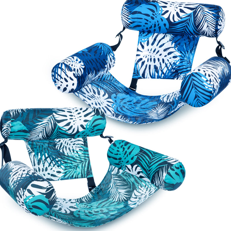 Ivy Inflatable Lounge Chair | Tropical Leaf Design, Lightweight PVC 5