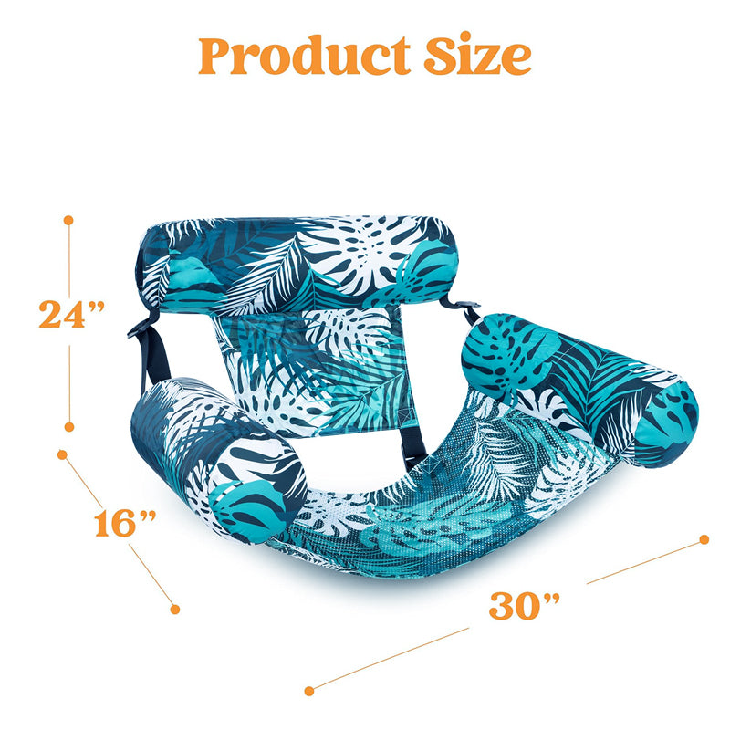 Ivy Inflatable Lounge Chair | Tropical Leaf Design, Lightweight PVC 8