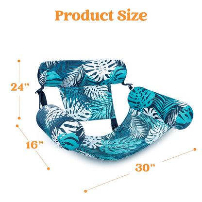 Ivy Inflatable Lounge Chair | Tropical Leaf Design, Lightweight PVC 8
