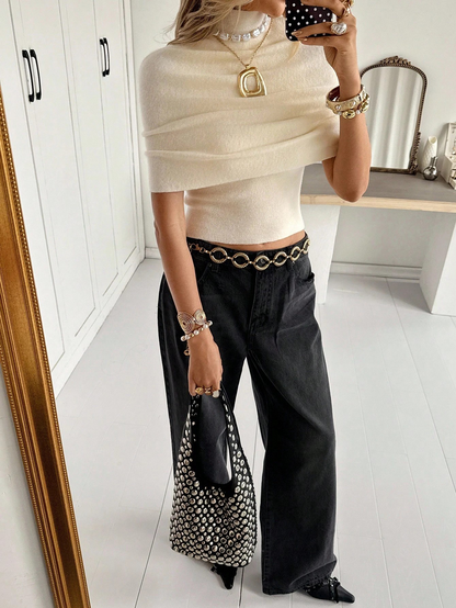 Ivy Knit Top | Draped Design 0