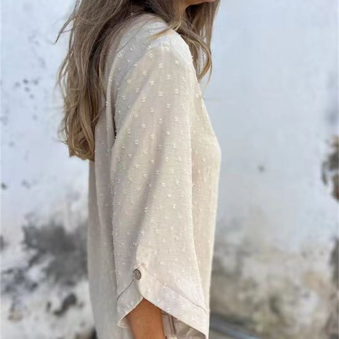 Jade Casual Top | Jacquard Design, Soft Fabric 7