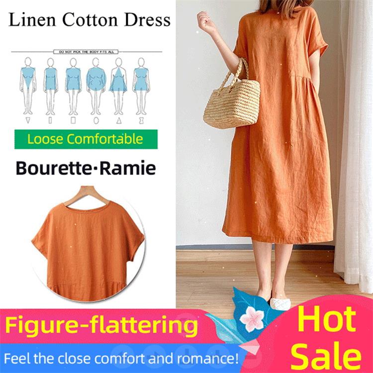Jade Maxi Dress | Linen Cotton, Japanese Style, Elegant Design