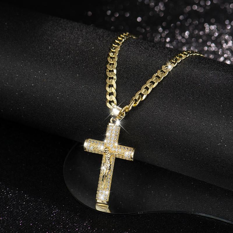 Jewel Cross Necklace | 14K Gold Plated, Spiritual Protection 4