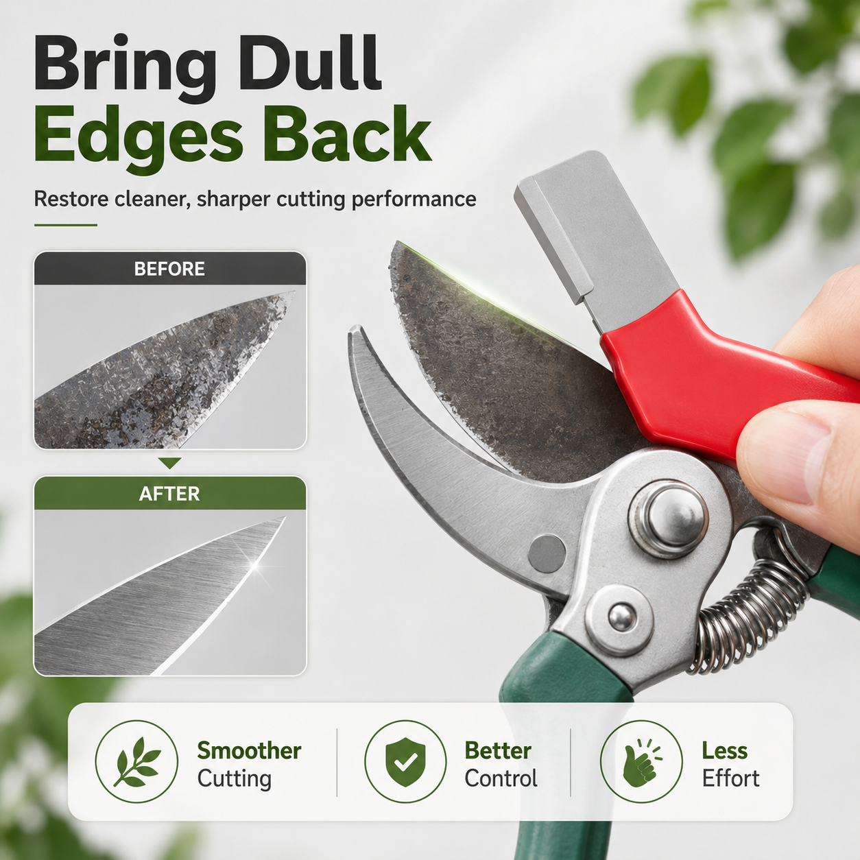Kento Knife Sharpener | 3-in-1 Tungsten Steel, Ergonomic Grip 5