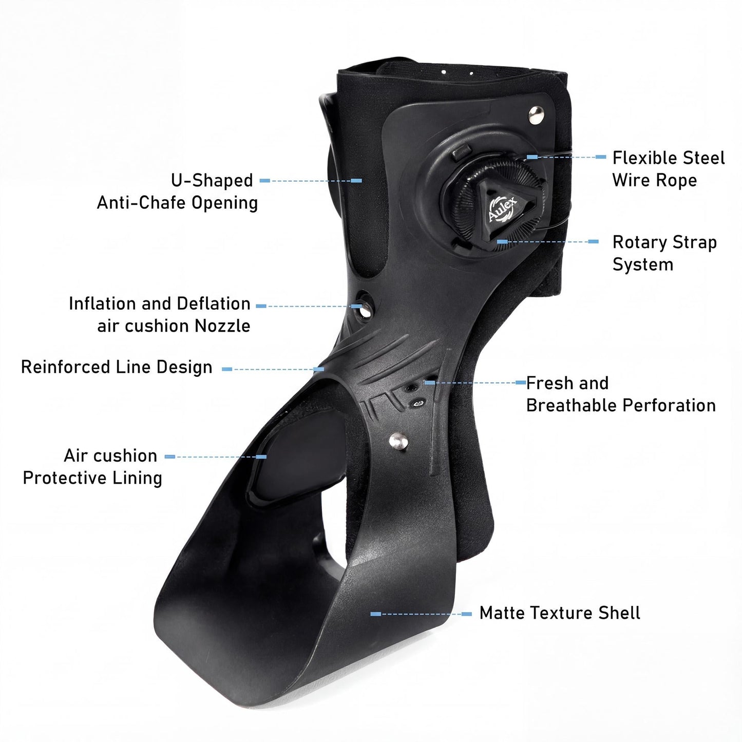 Kentro Ankle Brace | Medical-Grade Support for Sprains with BOA Dial Adjustment 1