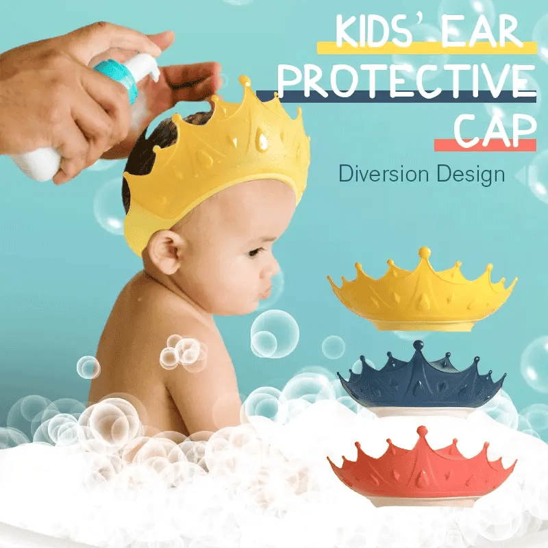 Kido Ear Cap | Adjustable, Soft, Cartoon Crown Design 1