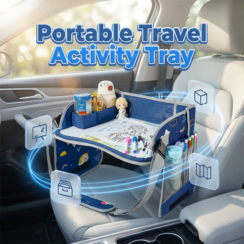 Kido Travel Lap Tray | Erasable, Foldable with Storage Pockets 1