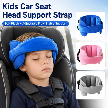 Kivo Car Seat Head Support | Plush Padded Neck Support for Infants and Kids 2