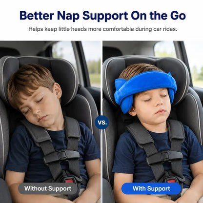 Kivo Car Seat Head Support | Plush Padded Neck Support for Infants and Kids 4