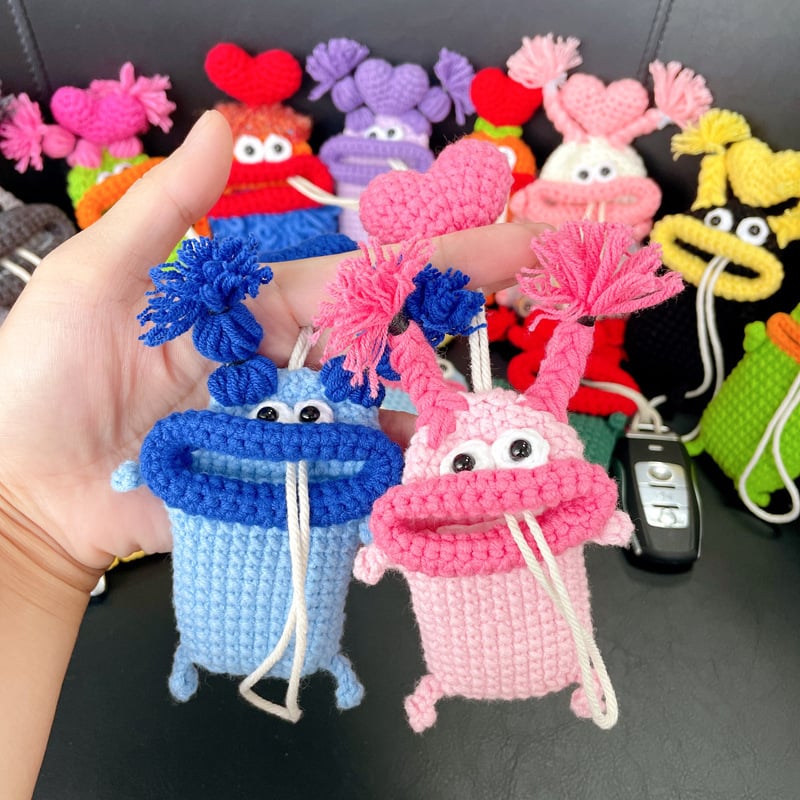 Kraft Key Bag | Handmade Crochet Design 2