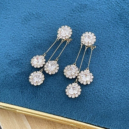 Lara Petal Earrings | Hypoallergenic Gold Plated, Zirconia Sparkle for Women 7