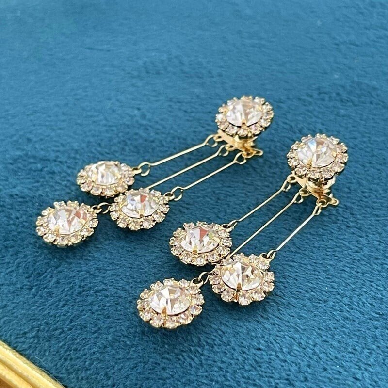 Lara Petal Earrings | Hypoallergenic Gold Plated, Zirconia Sparkle for Women 8