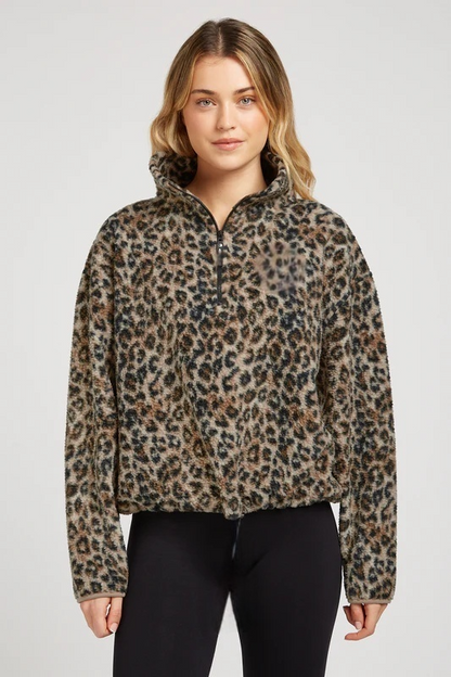 Leopard Print Zip-Up 29$ TODAY ONLY