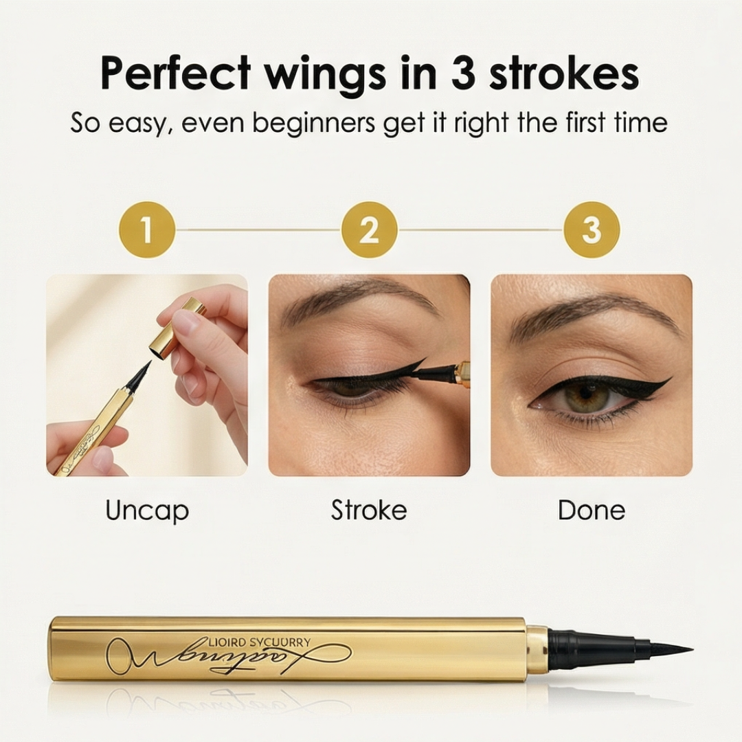 Lina Liquid Eyeliner Pen | Waterproof, Ultra-Fine Tip 5