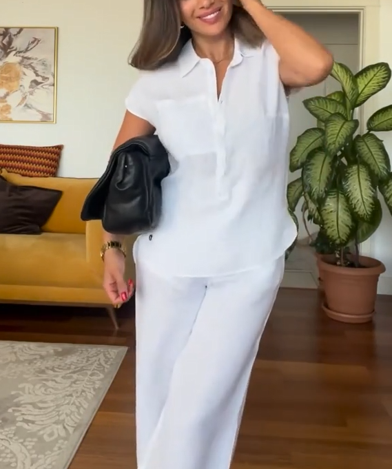 Letní oblek Lina | Lněná směs, nenucený styl