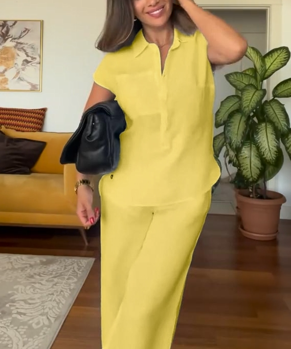 Lina Summer Suit | Linen Blend, Effortless Style 3
