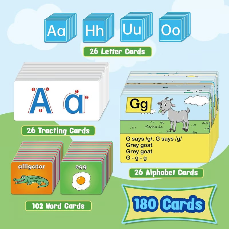 LingoFun Alphabet Chart | Interactive Learning Tool with Tracing Cards 4
