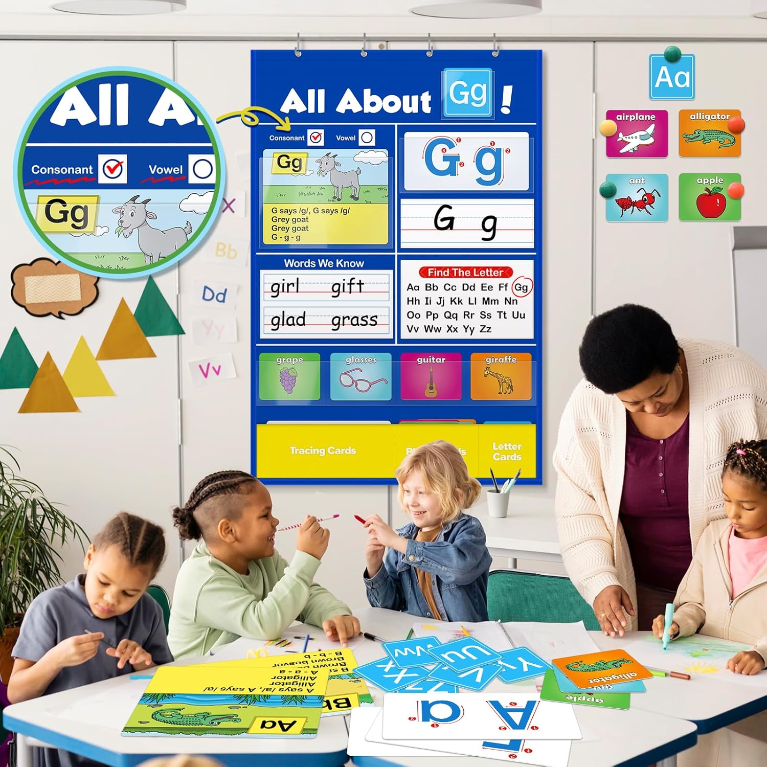 LingoFun Alphabet Chart | Interactive Learning Tool with Tracing Cards 5