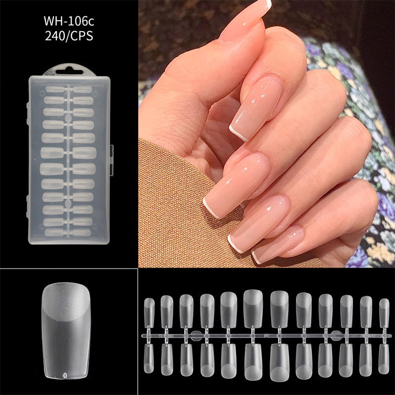 Liora Almond Nail Tips | Seamless, Flexible, Long Length, 240 Pieces 0