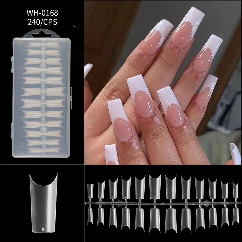Liora Almond Nail Tips | Seamless, Flexible, Long Length, 240 Pieces 13