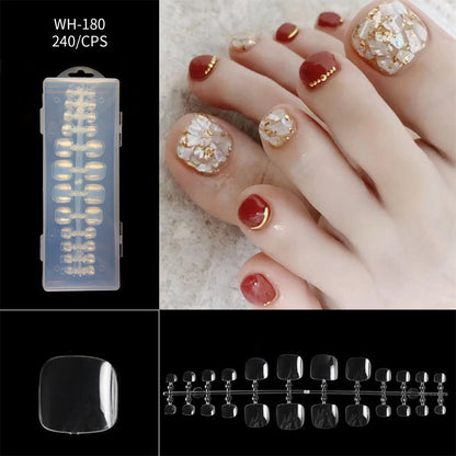 Liora Almond Nail Tips | Seamless, Flexible, Long Length, 240 Pieces 14