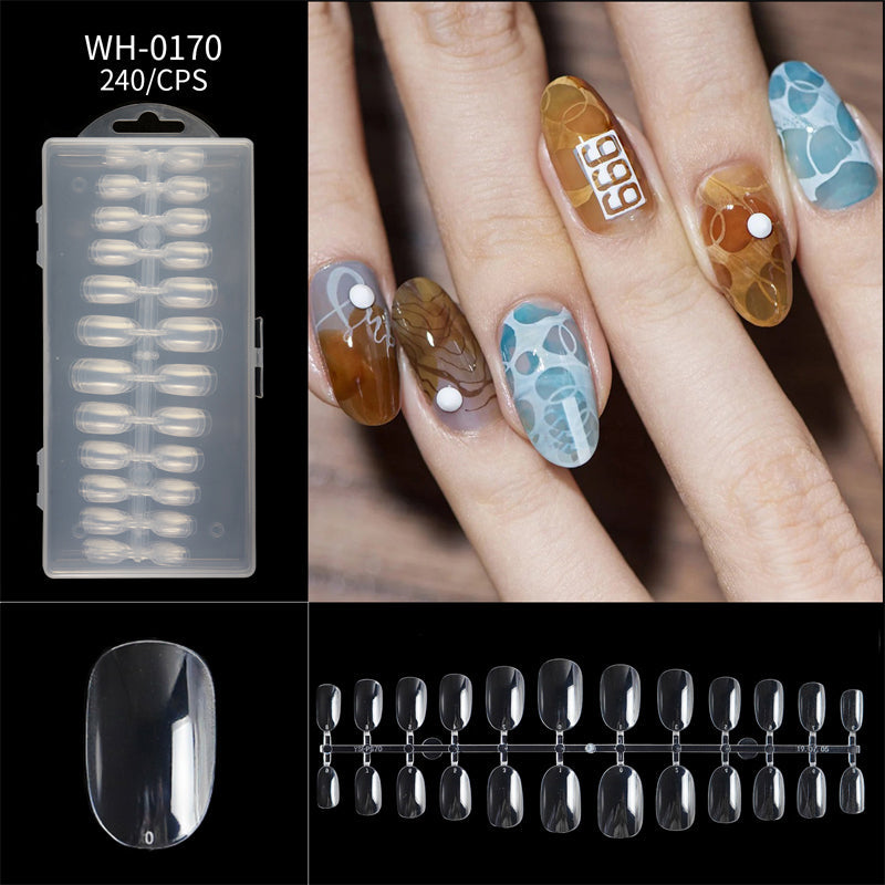 Liora Almond Nail Tips | Seamless, Flexible, Long Length, 240 Pieces 19
