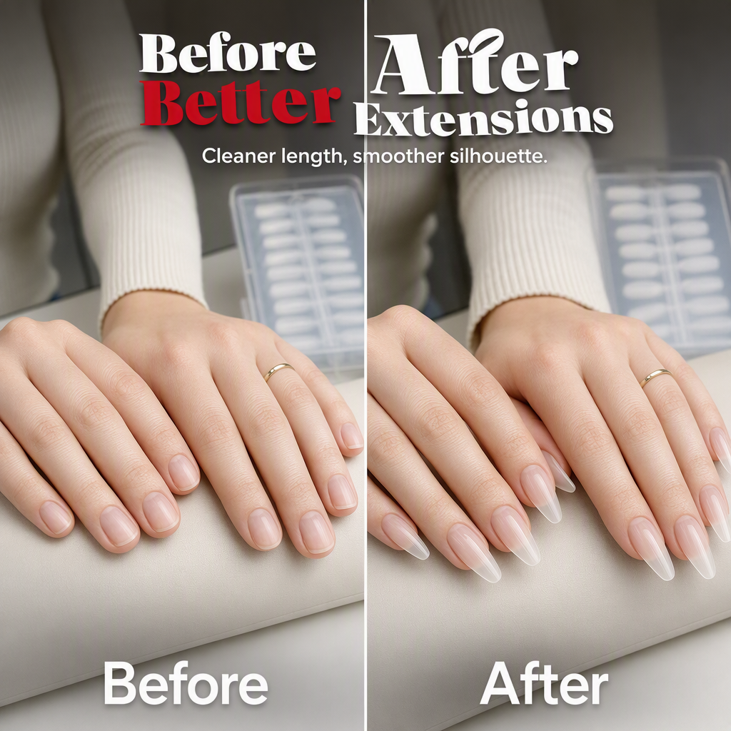 Liora Almond Nail Tips | Seamless, Flexible, Long Length, 240 Pieces 5