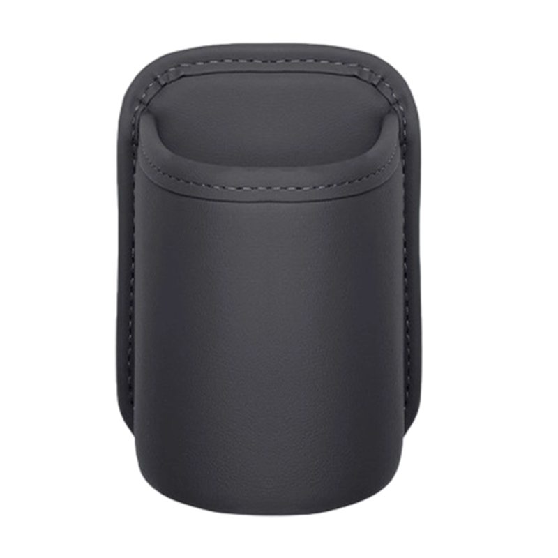 Liora Car Cup Holder | PU Leather, Wide-Mouth Opening, Phone Storage 0