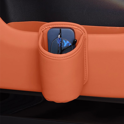 Liora Car Cup Holder | PU Leather, Wide-Mouth Opening, Phone Storage 6