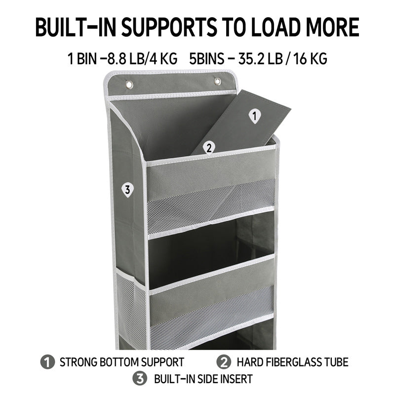 Liora Hanging Organizer | 5-Tier Large Capacity, Nonwoven Fabric 2